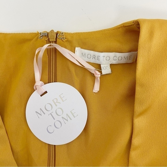 More To Come Jewel Deep V Dress in Marigold Size XXS - Picture 6 of 14